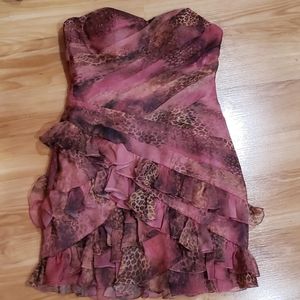 Faviana New York Pink Mini Dress